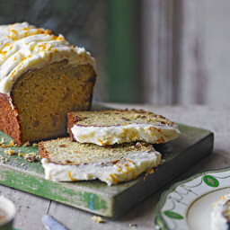 Courgette and orange cake with cream cheese frosting