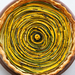 Courgette Tart with Lemon Ricotta