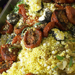 Couscous and Mograbiah with Oven-Dried Tomatoes