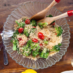 Couscous Salad with Cherry Tomatoes and Broccoli