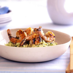 Couscous Salad with Grilled Shrimp Scampi