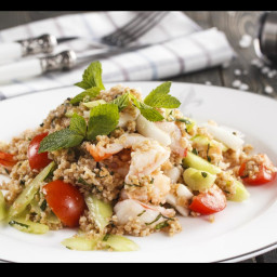 Couscous Salad with Shrimp and Mint