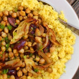 Couscous With Chickpeas, Fennel, and Citrus