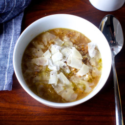 Cozy Cabbage and Farro Soup