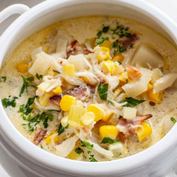 Crab and Corn Chowder is a Hearty Weeknight-Friendly Soup
