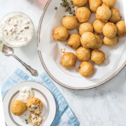 Crab Beignets with Creole Mustard Sauce