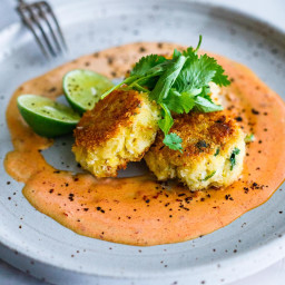 Crab Cakes with Cilantro & Lime