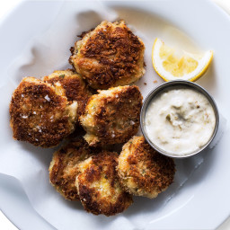 Crab Cakes with Roasted Tomatillo Mayo