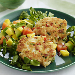 Crab Cakes with Tropical Salad