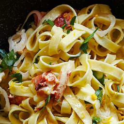 Crab Pasta with Prosecco and Meyer Lemon Sauce Recipe