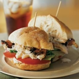 Crab, Peppered Bacon and Tomato Sandwiches