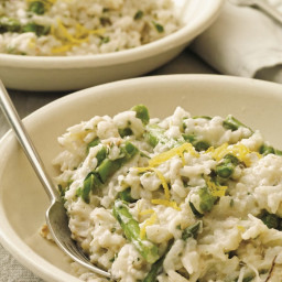 Crab Risotto with Lemon and Asparagus