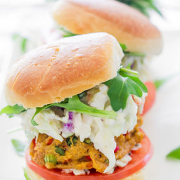 Crab Cake Sliders with Homemade Coleslaw