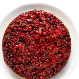 Cranberry and Cornmeal Upside-Down Cake
