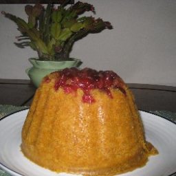 Cranberry and Pumpkin Steamed Pudding
