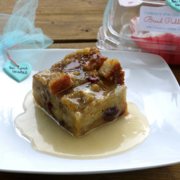Cranberry and White Chocolate Bread Pudding