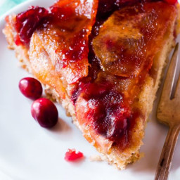 Cranberry Apple Upside-Down Cake