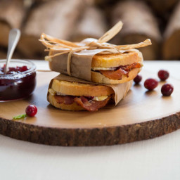 Cranberry Bacon Brie Grilled Cheese