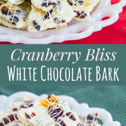 Cranberry Bliss White Chocolate Bark