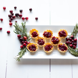 Cranberry Brie Mini Tarts