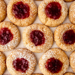 Cranberry Chai Thumbprint Cookies