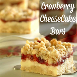 Cranberry Cheesecake Bars