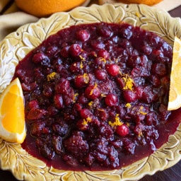 Cranberry Chutney with Red Wine