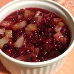 Cranberry Coffee Pear Relish