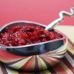 Cranberry-fig chutney