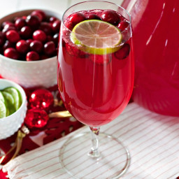 Cranberry Limeade Sparkling Mocktail Recipe