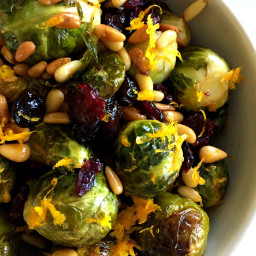 Cranberry Orange Brussels Sprouts
