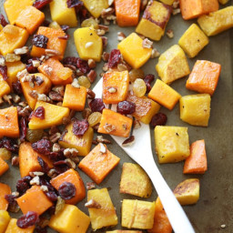 Cranberry-Pecan Fall Roasted Vegetables