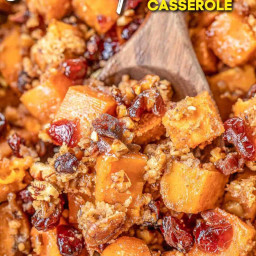 Cranberry Pecan Sweet Potato Casserole