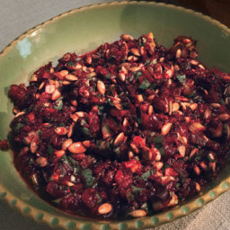 Cranberry Salsa with Cilantro and Chiles