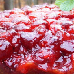 Cranberry Upside-Down Sour Cream Cake Recipe