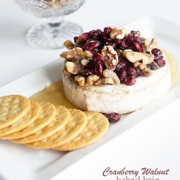 Cranberry Walnut Baked Brie Recipe