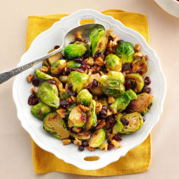 Cranberry-Walnut Brussels Sprouts Recipe
