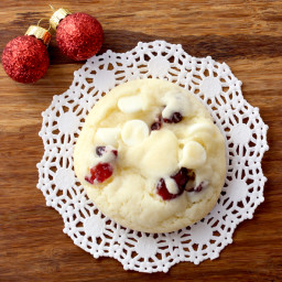 Cranberry White Chocolate Cake Mix Cookies Recipe! {5 Ingredients}