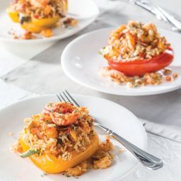 Crawfish-and-Rice-Stuffed Peppers