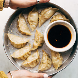 Crazy Good Potstickers with 3-Ingredient Dipping Sauce