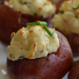 Cream Cheese and Chive Stuffed Red Potatoes