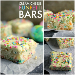 Cream Cheese Funfetti Bars