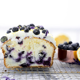 Cream Cheese Lemon Blueberry Pound Cake Recipe