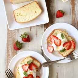 Cream Cheese Pound Cake with Honey Whipped Cream (placeholder)