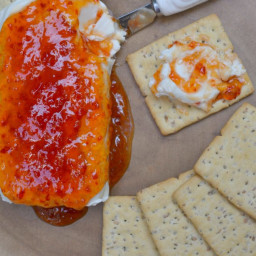 Cream Cheese & Red Pepper Jelly Appetizer