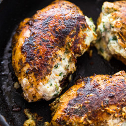 Cream Cheese Spinach Stuffed Chicken (Low-carb, Keto)