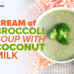 Cream of Broccoli Soup with Coconut Milk