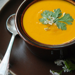 Cream of Carrot Soup with Ginger and Curry