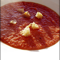 Cream of Tomato Soup With Croutons