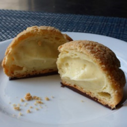 Cream Puff "Crack Buns" (Choux au Craquelin) Recipe